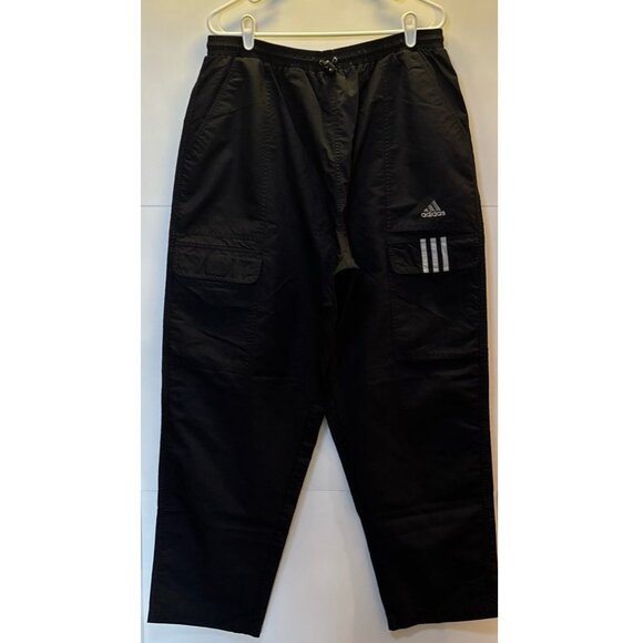Adidas‎ (90s) Black Cargo Workout pants (XL) Vintage - Picture 1 of 12